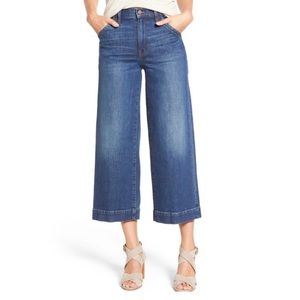 Madewell High Rise Crop Wide Leg Jeans